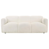 Dorset 3-piece Upholstered Round Track Arm Sofa Set White by Coaster at Eve Furniture