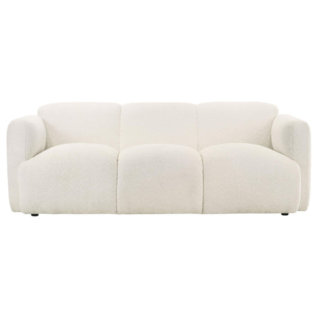 Dorset 3-piece Upholstered Round Track Arm Sofa Set White by Coaster at Eve Furniture