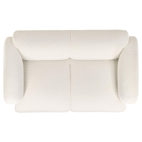 Dorset 3-piece Upholstered Round Track Arm Sofa Set White by Coaster at Eve Furniture