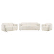 Dorset 3-piece Upholstered Round Track Arm Sofa Set White by Coaster at Eve Furniture