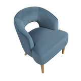 Dorset Blue Accent Chair by Homelegance at Eve Furniture