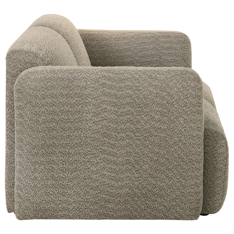 Dorset 2-piece Upholstered Round Track Arm Sofa Set Brown by Coaster at Eve Furniture