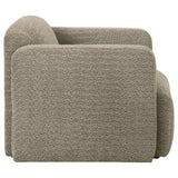 Dorset Brown Fabric Upholstered Round Track Arm Accent Chair by Coaster at Eve Furniture