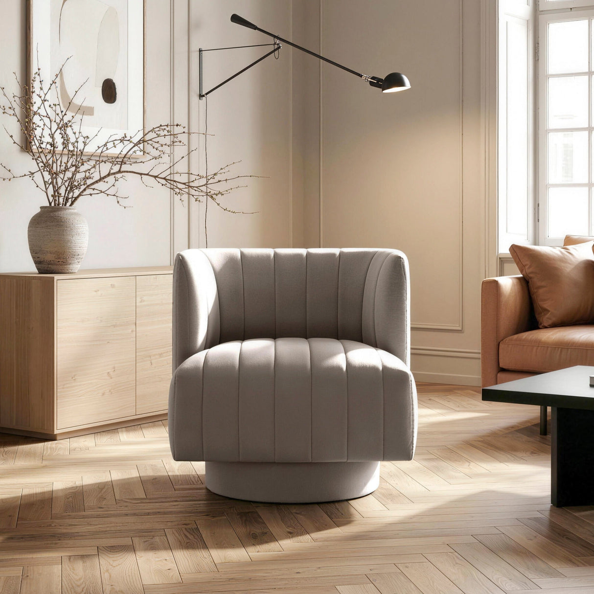 Dorset Dark Gray Accent Chair by Homelegance at Eve Furniture