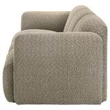 Dorset Fabric Upholstered Round Track Arm Sofa Brown by Coaster at Eve Furniture