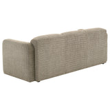 Dorset Fabric Upholstered Round Track Arm Sofa Brown by Coaster at Eve Furniture