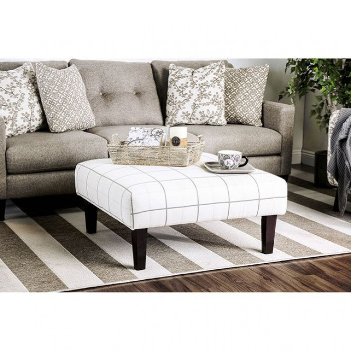 Dorset Ivory Ottoman