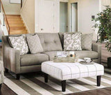Dorset Light Gray Stationary Sofa & Loveseat by Furniture of America at Eve Furniture