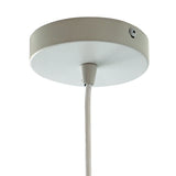 Dorset Pendant Lamp - White and Natural/Terracotta by Ashcroft Furniture at Eve Furniture