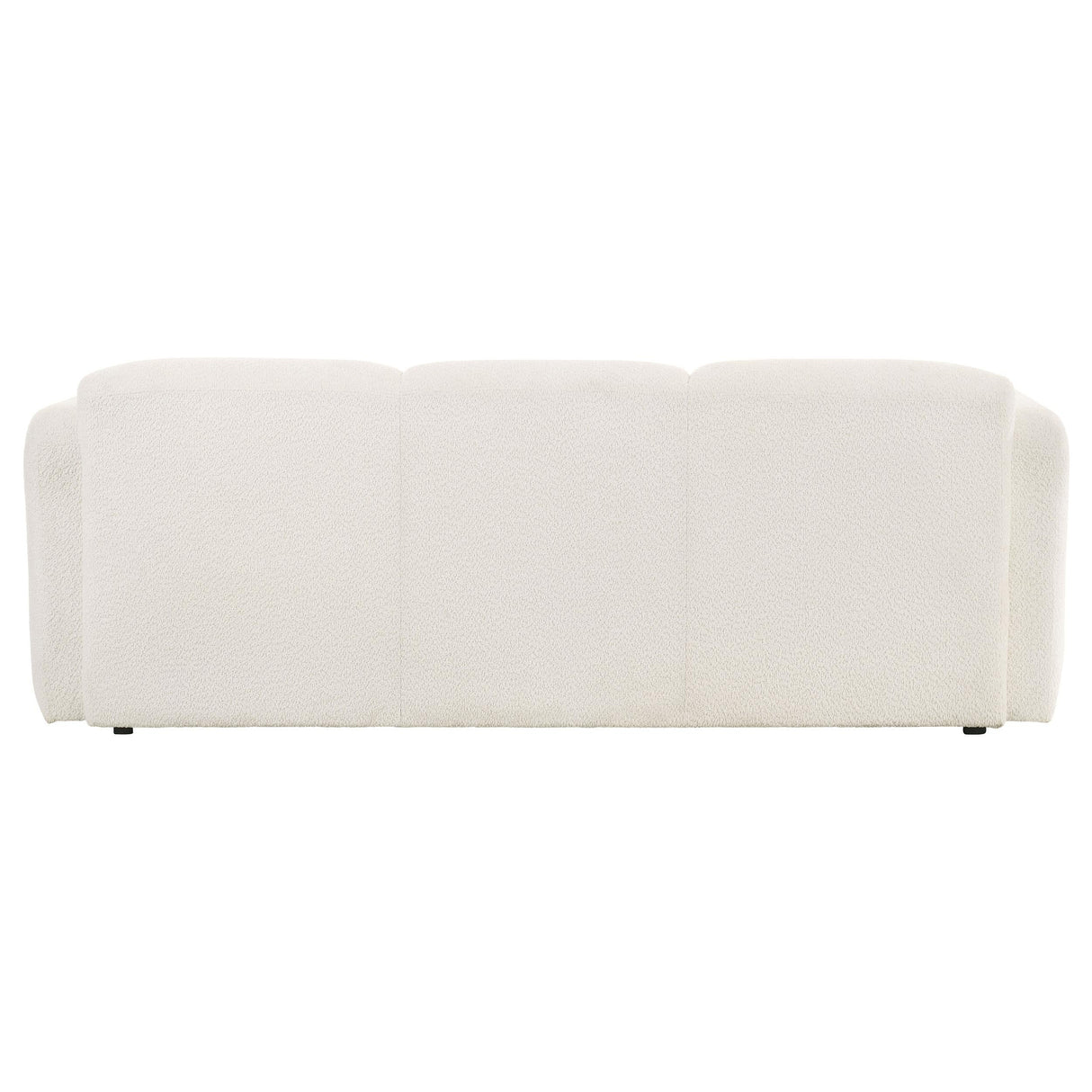 Dorset White Fabric Upholstered Round Track Arm Sofa by Coaster at Eve Furniture