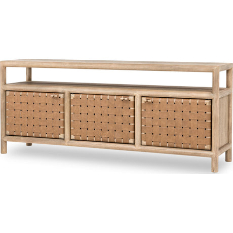 Dorsey 72W Wvn Ent Cnsl - Grnl by Modus Furniture at Eve Furniture