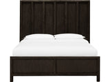 Dorsey Basalt Grey Queen Wooden Panel Bed by Modus Furniture at Eve Furniture