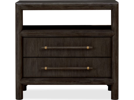 Dorsey Basalt Grey Two Drawer USB by Modus Furniture at Eve Furniture