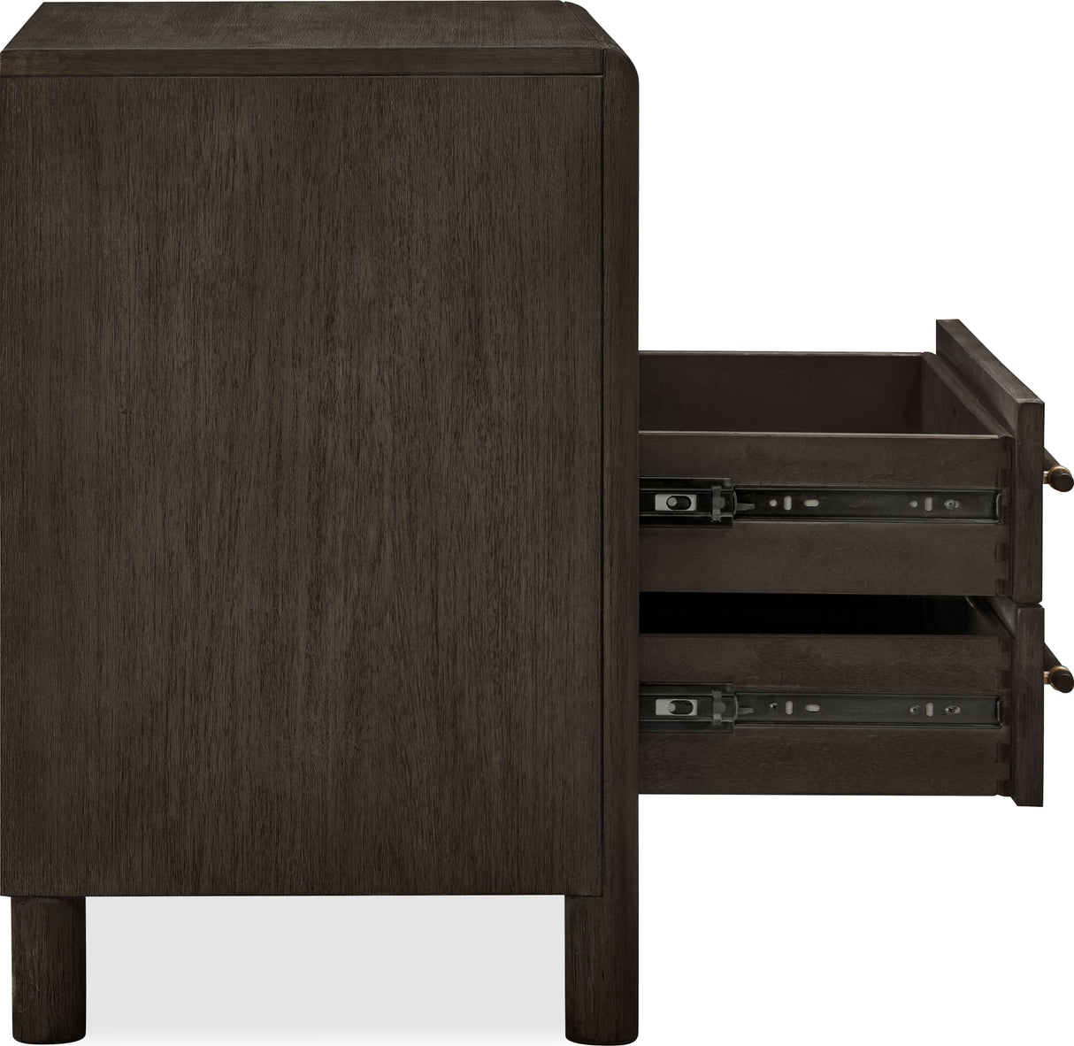 Dorsey Basalt Grey Two Drawer USB by Modus Furniture at Eve Furniture