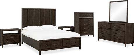 Dorsey Basalt Grey Two Drawer USB by Modus Furniture at Eve Furniture