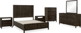 Dorsey Basalt Grey Two Drawer USB by Modus Furniture at Eve Furniture