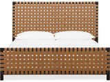 Dorsey Basalt Grey/Ginger King Woven Panel Bed by Modus Furniture at Eve Furniture