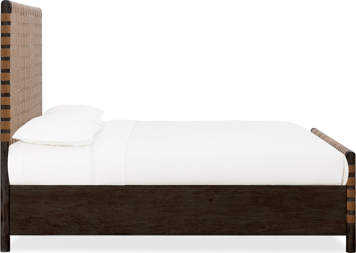 Dorsey Basalt Grey/Ginger King Woven Panel Bed by Modus Furniture at Eve Furniture