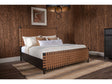 Dorsey Basalt Grey/Ginger King Woven Panel Bed by Modus Furniture at Eve Furniture