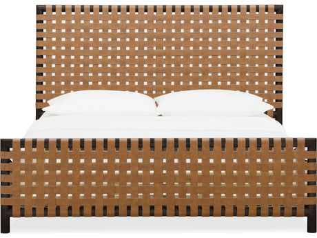 Dorsey Basalt Grey/Ginger Queen Woven Panel Bed by Modus Furniture at Eve Furniture