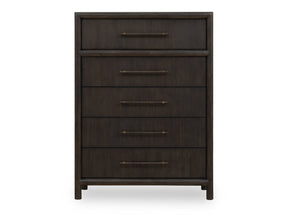 Dorsey Five Drawer Chest in Basalt Grey by Modus Furniture at Eve Furniture