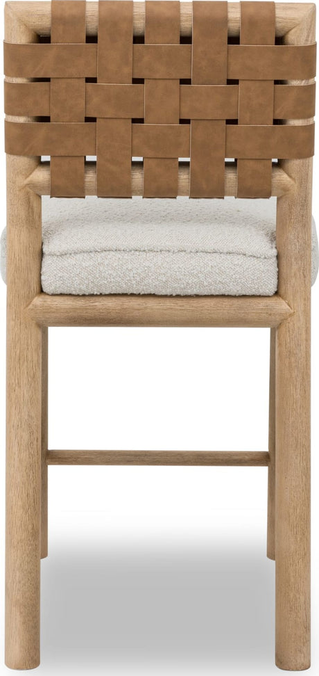 Dorsey Ginger/Ricotta Woven Counter Stool by Modus Furniture at Eve Furniture