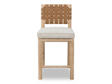 Dorsey Ginger/Ricotta Woven Counter Stool by Modus Furniture at Eve Furniture