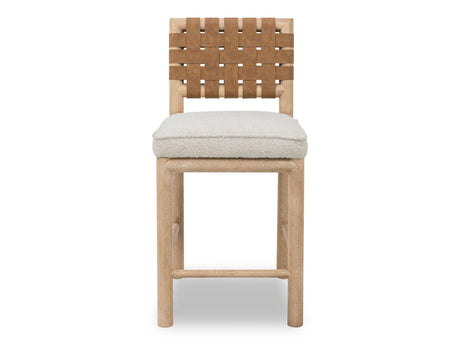 Dorsey Ginger/Ricotta Woven Counter Stool by Modus Furniture at Eve Furniture