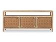 Dorsey Granola 72W Woven Entertainment Console by Modus Furniture at Eve Furniture