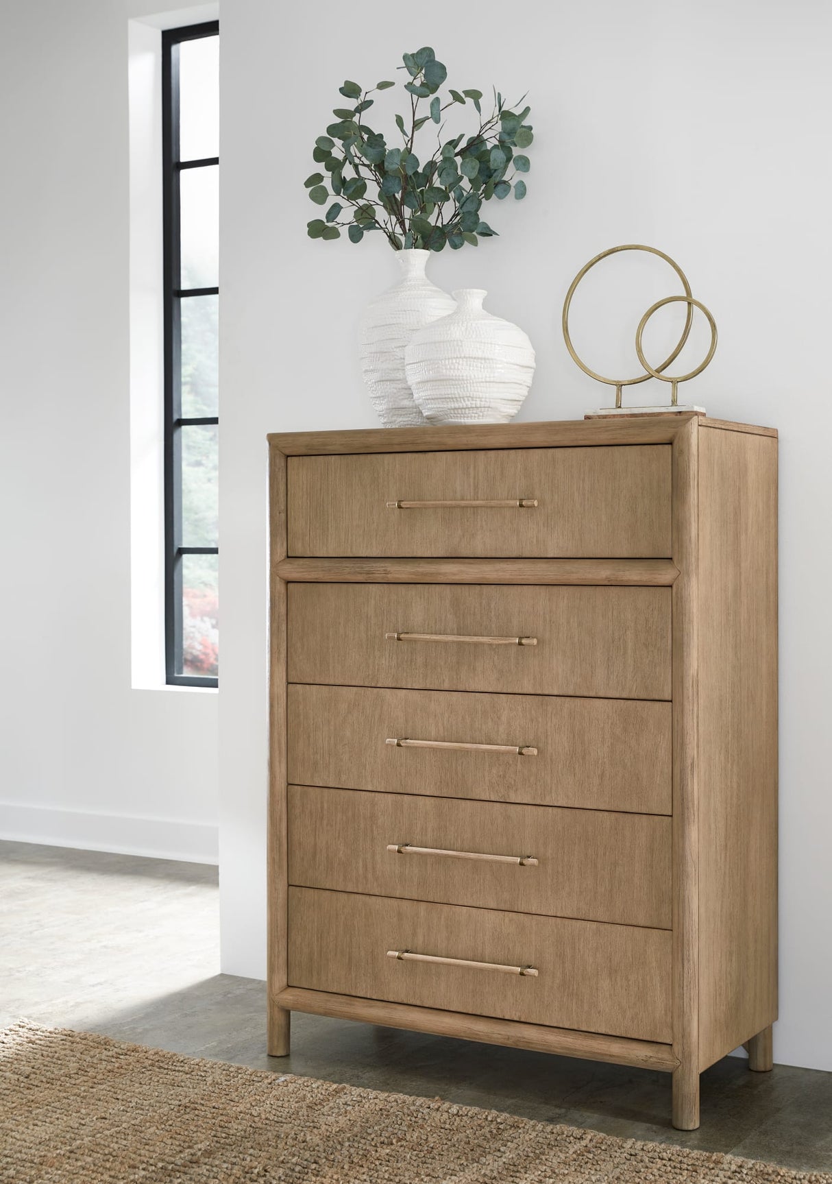 Dorsey Granola Five Drawer Chest by Modus Furniture at Eve Furniture