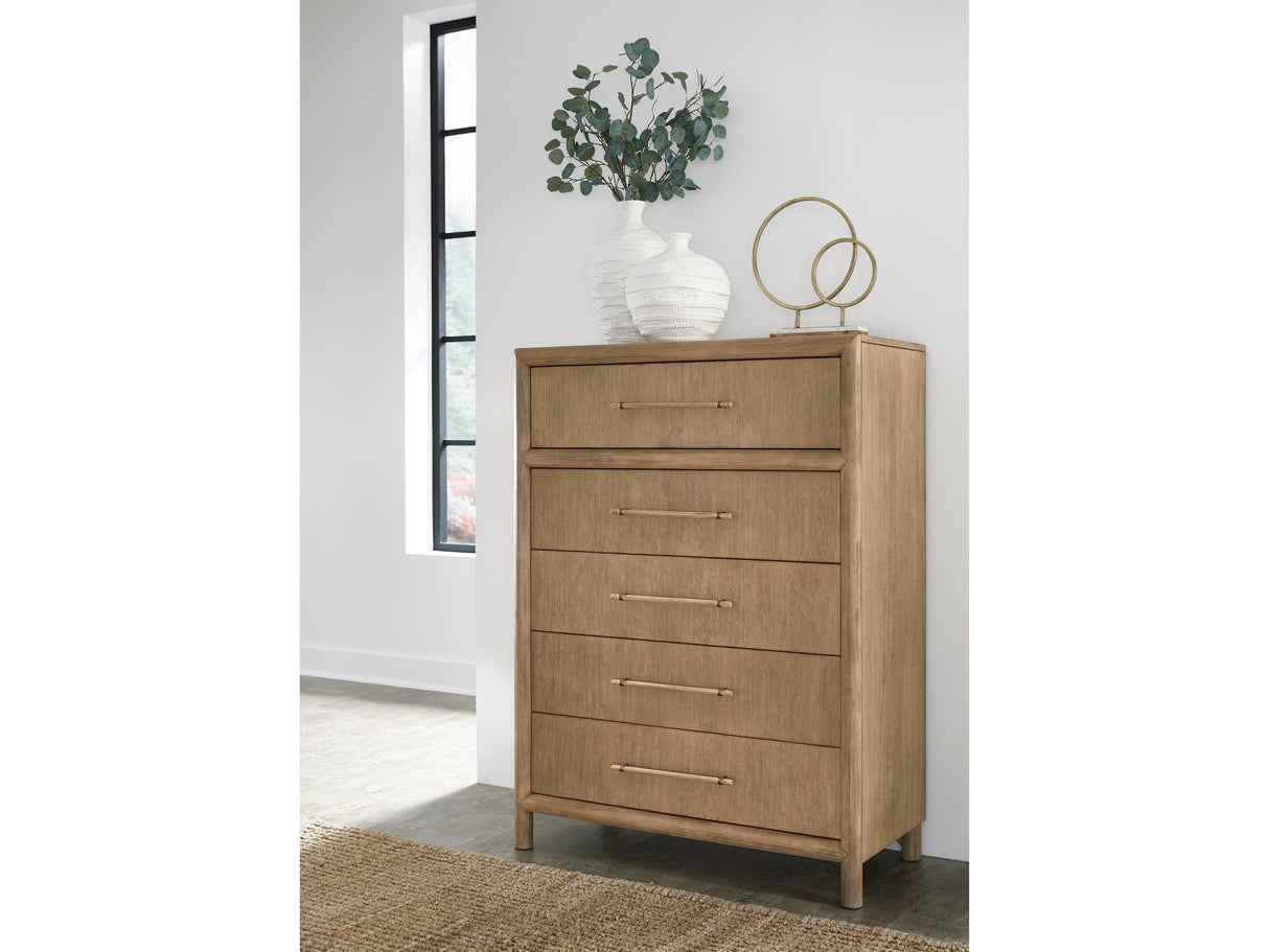 Dorsey Granola Five Drawer Chest by Modus Furniture at Eve Furniture