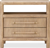 Dorsey Granola Two Drawer USB-charging Nightstand in Granola by Modus Furniture at Eve Furniture