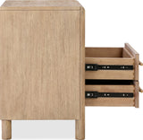 Dorsey Granola Two Drawer USB-charging Nightstand in Granola by Modus Furniture at Eve Furniture
