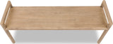 Dorsey Granola Wood Bench by Modus Furniture at Eve Furniture