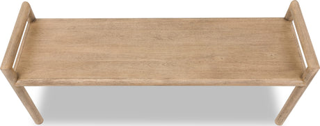 Dorsey Granola Wood Bench by Modus Furniture at Eve Furniture