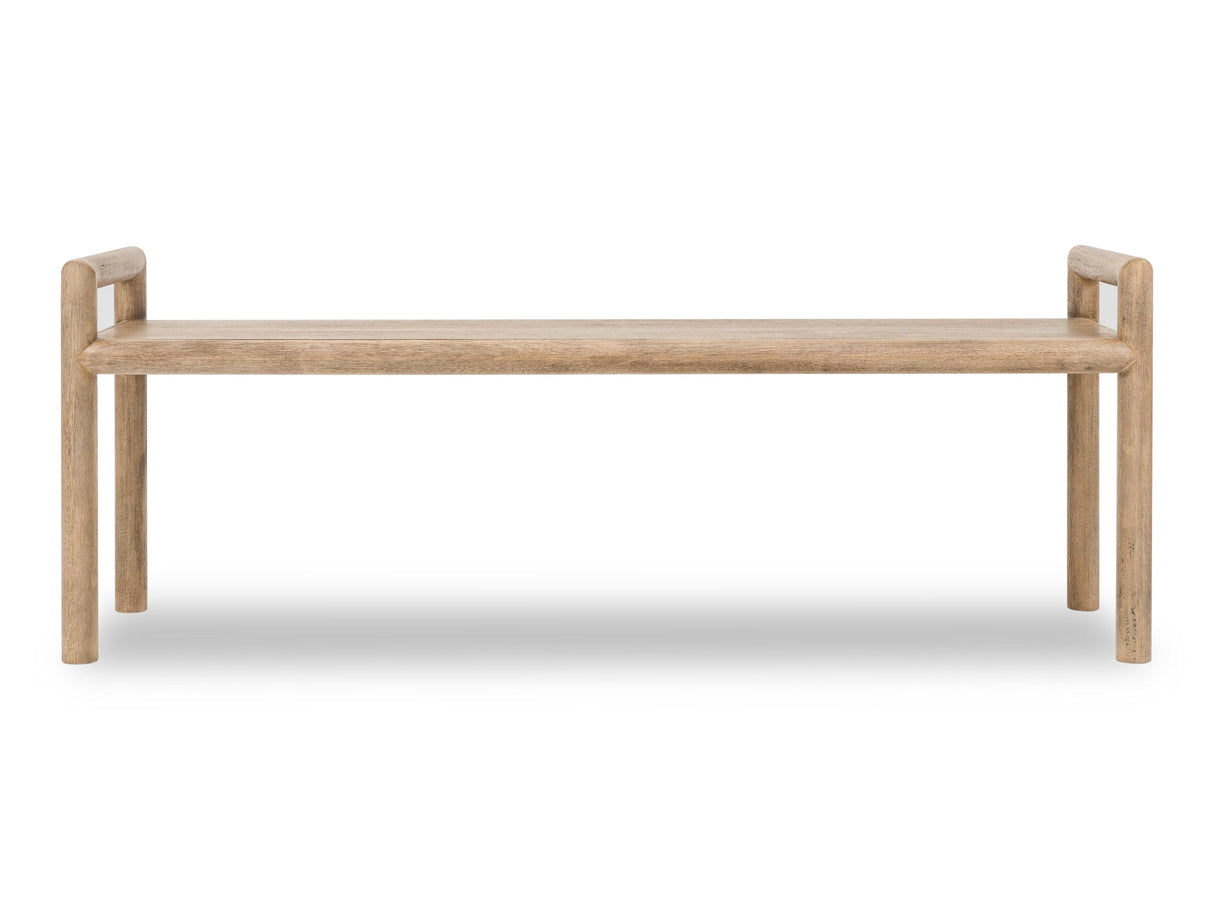 Dorsey Granola Wood Bench by Modus Furniture at Eve Furniture