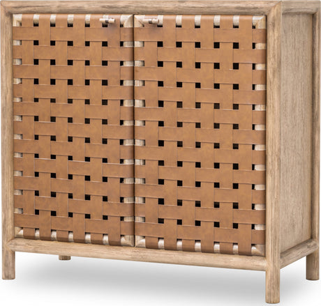 Dorsey Granola Woven Bar Cabinet by Modus Furniture at Eve Furniture