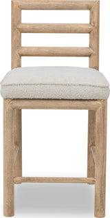 Dorsey Granola/Ricotta Ladder Back Counter Stool by Modus Furniture at Eve Furniture