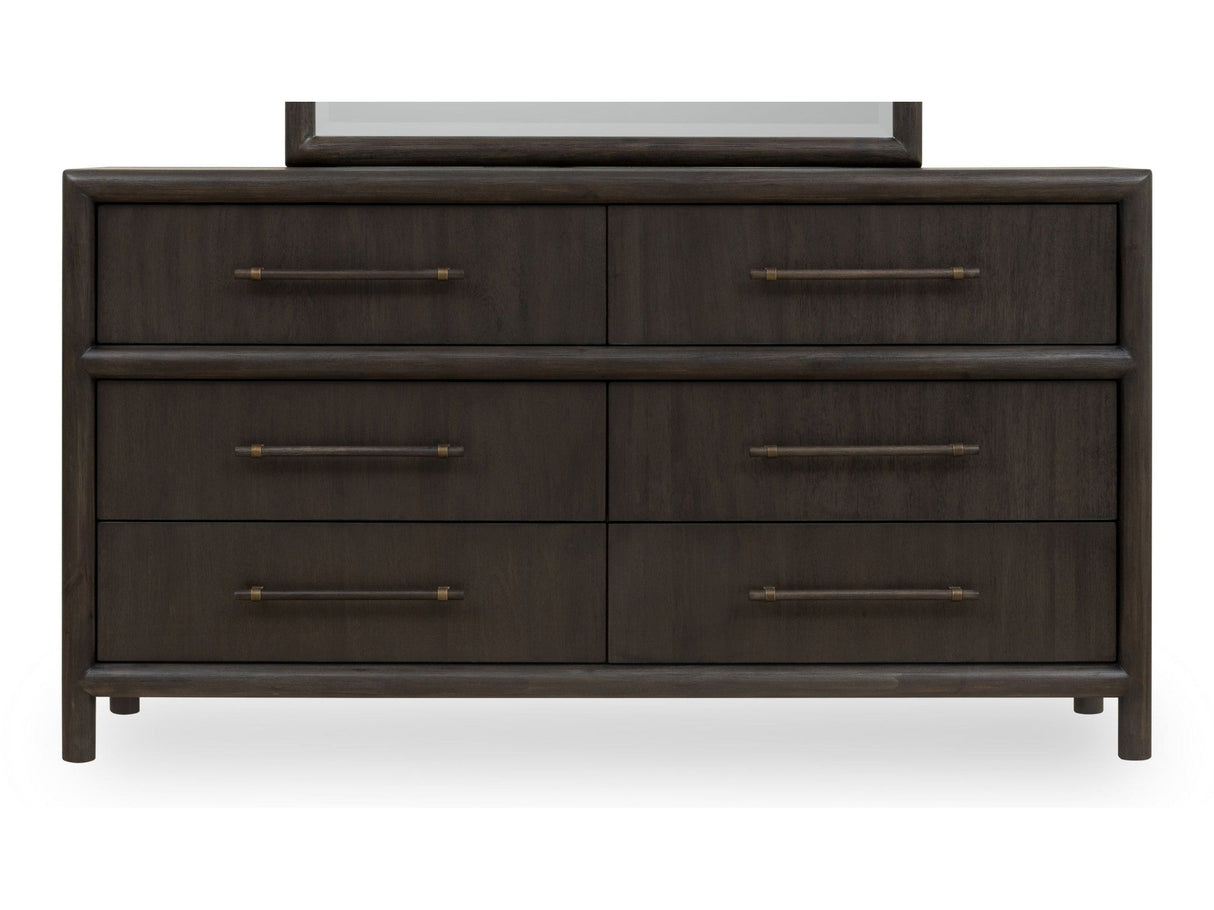 Dorsey Six Drawer Dresser in Basalt Grey by Modus Furniture at Eve Furniture