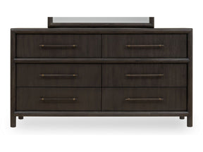 Dorsey Six Drawer Dresser in Basalt Grey by Modus Furniture at Eve Furniture