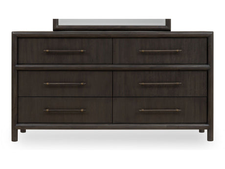 Dorsey Six Drawer Dresser in Basalt Grey by Modus Furniture at Eve Furniture
