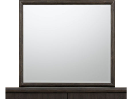Dorsey Solid Wood and Glass Mirror in Basalt Grey by Modus Furniture at Eve Furniture
