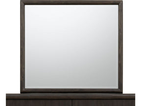 Dorsey Solid Wood and Glass Mirror in Basalt Grey by Modus Furniture at Eve Furniture