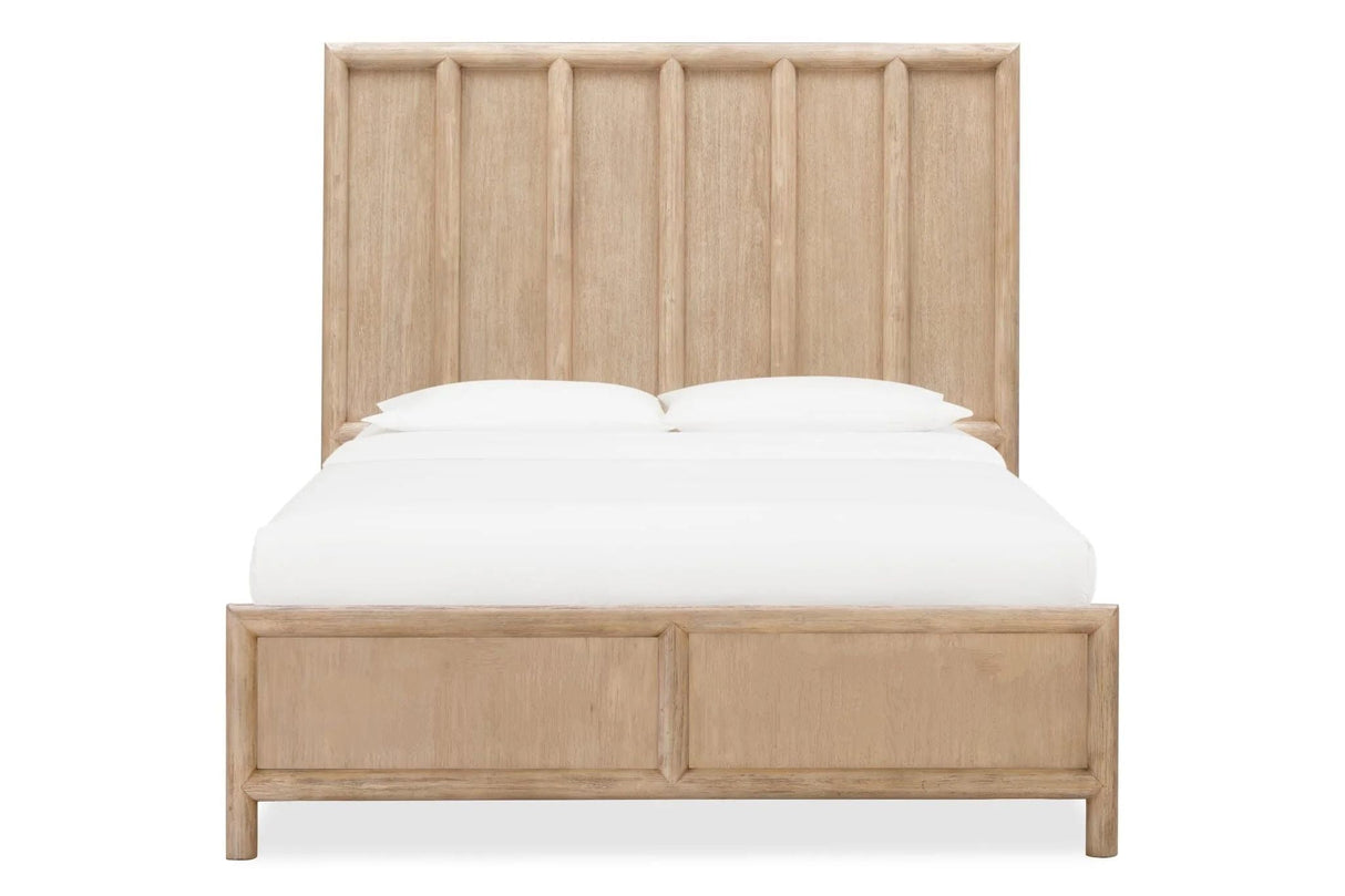 Dorsey Wooden Eastern King Panel Bed in Granola by Modus Furniture at Eve Furniture