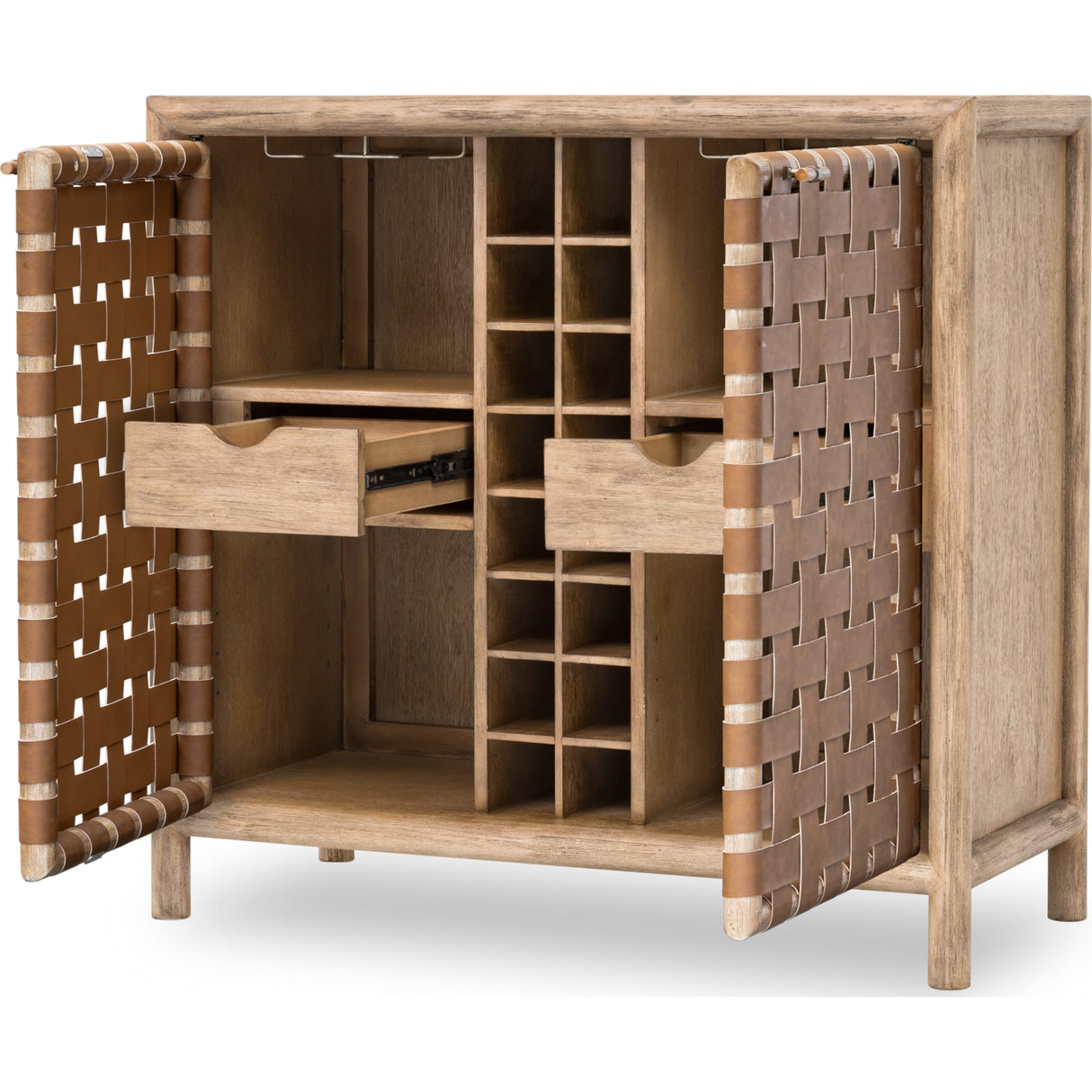 Dorsey Wvn Bar Cabinet - Grnl by Modus Furniture at Eve Furniture