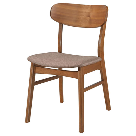 Dortch Dining Side Chair Walnut and Brown (Set of 2) by Coaster at Eve Furniture