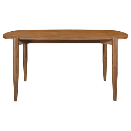 Dortch Walnut 5-Piece Oval Solid Wood Dining Set by Coaster at Eve Furniture