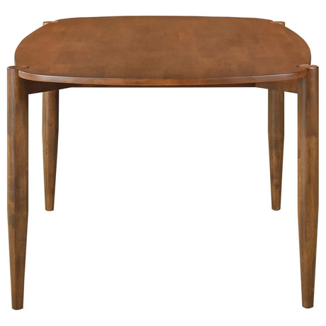 Dortch Walnut 5-Piece Oval Solid Wood Dining Set by Coaster at Eve Furniture
