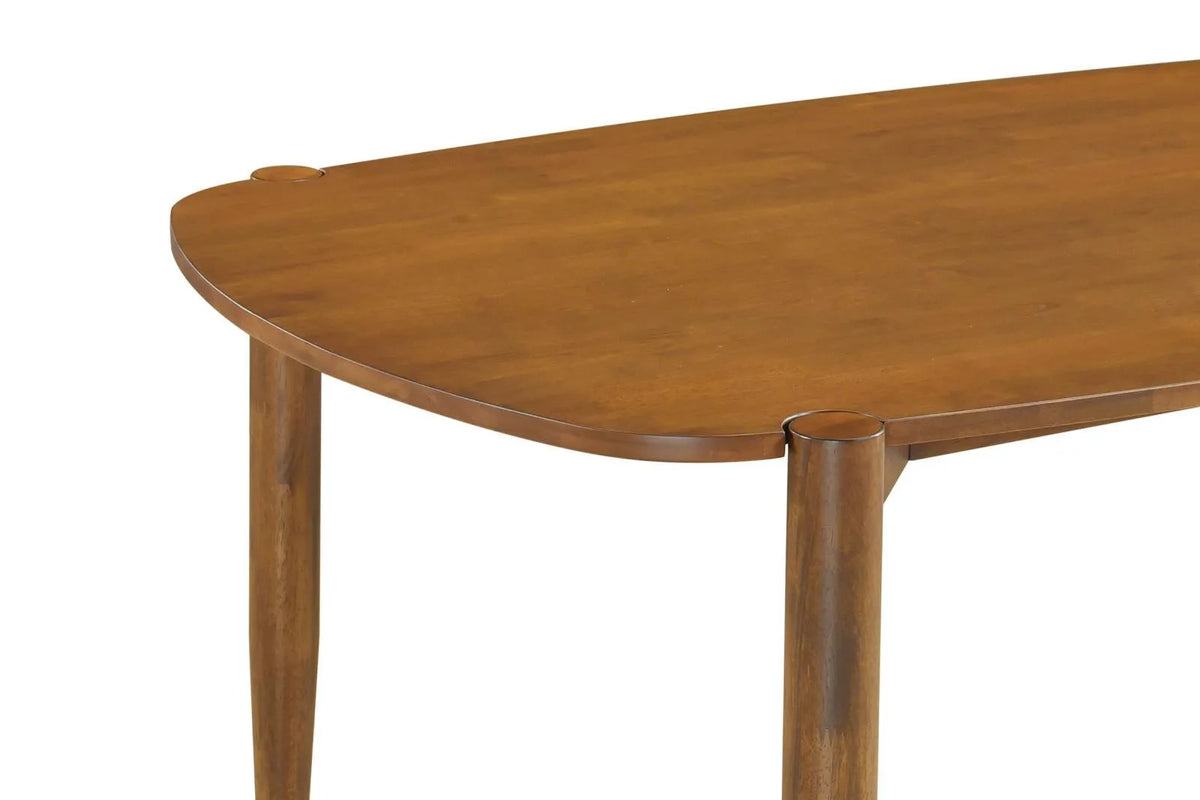 Dortch Walnut 5-Piece Oval Solid Wood Dining Set by Coaster at Eve Furniture