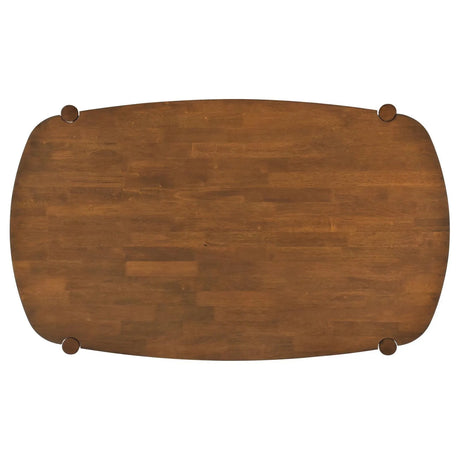 Dortch Walnut 5-Piece Oval Solid Wood Dining Set by Coaster at Eve Furniture